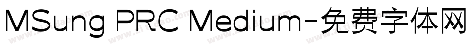 MSung PRC Medium字体转换